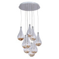 Decorative Glass Home Chandelier Pendant Light (MD4194R-9T)